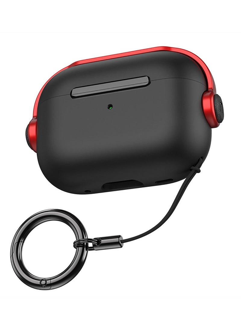 Anmi Compatible with AirPods Pro 2 Case Creative Musician Headset Secure Lock Design Protective TPU Cover Case with Keychain  - Image 1