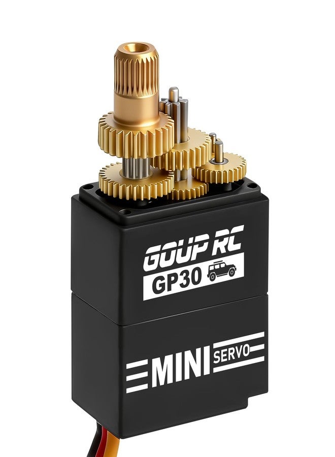 سيرفو GOUP RC GP30 Mini RC لسيارات SCX30 Axial 1/30 RC Crawler، مزود بذراع سيرفو من الألومنيوم 28T - Image 3