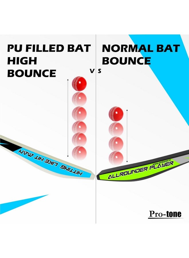 Protoner PU Foam Filled Tennis Cricket Bat Full Size Bat (35 X 4.5 inch) for All Age Group, Plastic - Image 3
