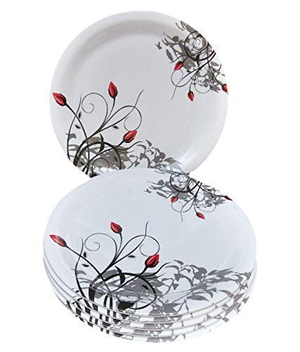 Mini Store طقم أطباق دائرية كاملة لتناول العشاء من ميني ستور مكون من 6 قطع. (الحجم 11 بوصة) - Image 1