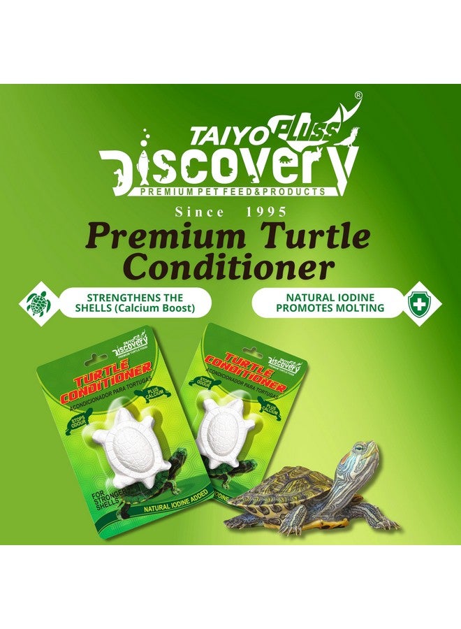 taiyo pluss discovery مكيف السلاحف تايو بلس ديسكفري - عبوة من 3 | إطلاق بطيء مع الكالسيوم، فيتامين D3 واليود الطبيعي | يمنع تليين القشرة والرائحة | للسلاحف والزواحف المائية - Image 2