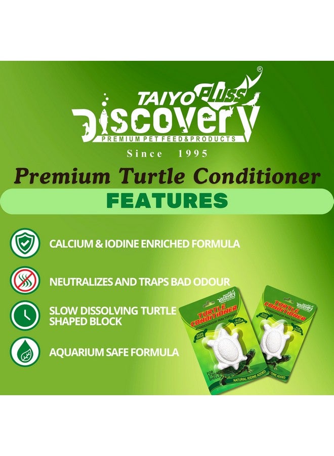 taiyo pluss discovery مكيف السلاحف تايو بلس ديسكفري - عبوة من 3 | إطلاق بطيء مع الكالسيوم، فيتامين D3 واليود الطبيعي | يمنع تليين القشرة والرائحة | للسلاحف والزواحف المائية - Image 3