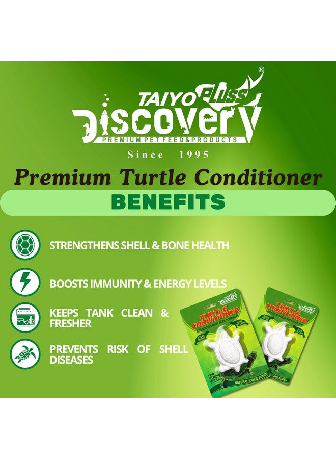 taiyo pluss discovery مكيف السلاحف تايو بلس ديسكفري - عبوة من 3 | إطلاق بطيء مع الكالسيوم، فيتامين D3 واليود الطبيعي | يمنع تليين القشرة والرائحة | للسلاحف والزواحف المائية - Image 4