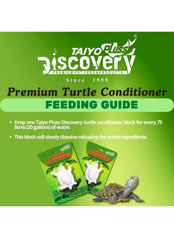 taiyo pluss discovery مكيف السلاحف تايو بلس ديسكفري - عبوة من 3 | إطلاق بطيء مع الكالسيوم، فيتامين D3 واليود الطبيعي | يمنع تليين القشرة والرائحة | للسلاحف والزواحف المائية - Image 5