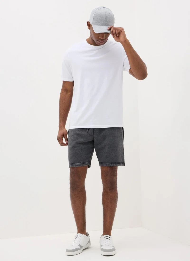 Matalan Charcoal Washed Jogger Shorts
