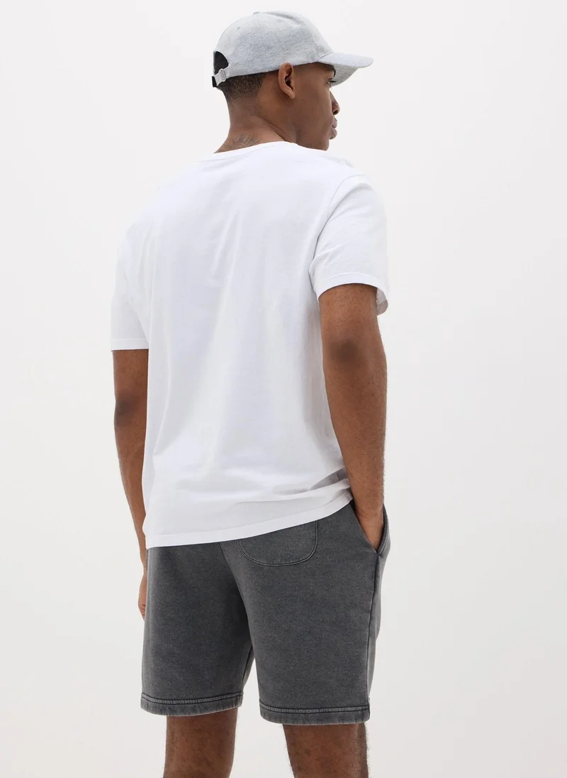 Matalan Charcoal Washed Jogger Shorts