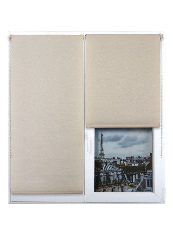 LUANCE Elegant Design Textured Roller Blinds Beige 150 x 180 cm 352615018060 - Image 2