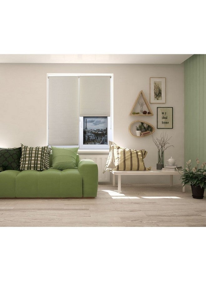 LUANCE Elegant Design Textured Roller Blinds Beige 150 x 180 cm 352615018060 - Image 4