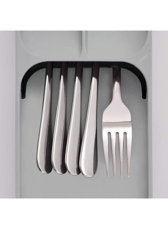 WinCheer صندوق تخزين أدوات المائدة، درج مطبخ منفصل، منظم تخزين أدوات المائدة، صينية حامل أدوات المائدة، رف حامل أدوات المائدة للسكاكين والشوك والملاعق الفضية - Image 4