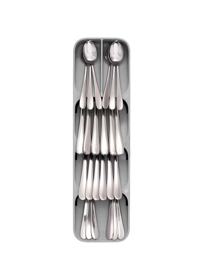 WinCheer صندوق تخزين أدوات المائدة، درج مطبخ منفصل، منظم تخزين أدوات المائدة، صينية حامل أدوات المائدة، رف حامل أدوات المائدة للسكاكين والشوك والملاعق الفضية - Image 3