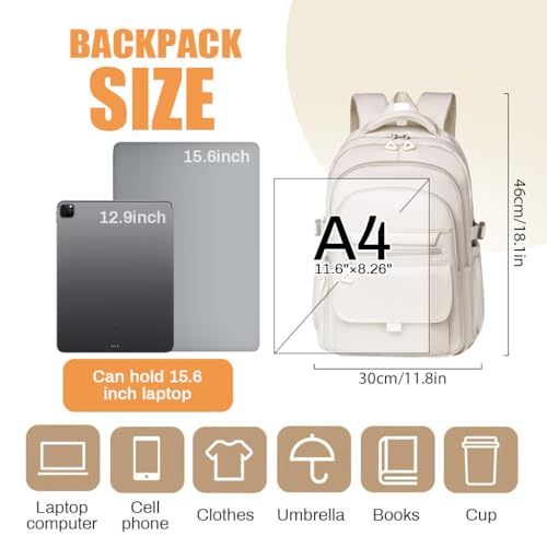 PALAY® School Cute Aesthetic Backpack Girls Backpack for Students Kids Teen Girls Large Capacity Bookbags College Laptop Lightweight Bookbag Casual Travel Daypacks - Image 2