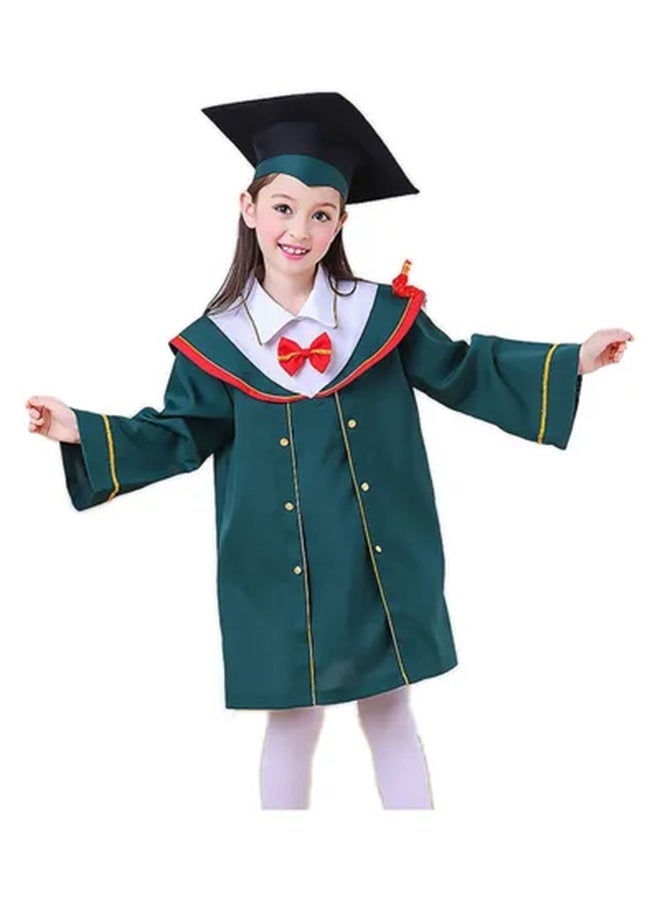 Kids Graduation Role Pretend Play Costume With Cap - Image 1