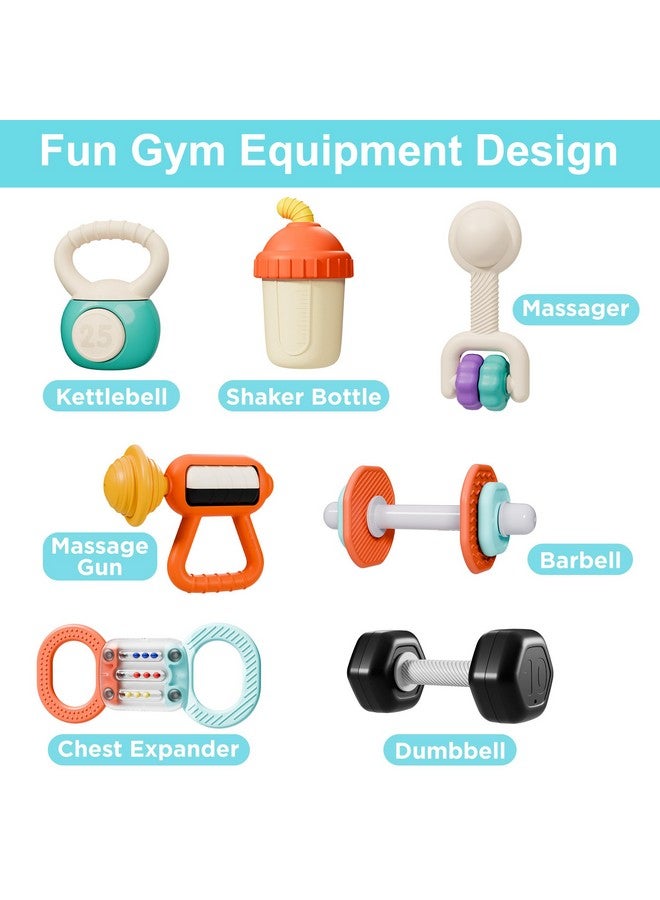 iLearn Baby Rattle Teether Toy, Infant Gym Rattles Set For 3-6 Month, Newborn Teething Shake Spin Rattle, Carseat Stroller Toy Babies 6-12 First Shower Gift 4 5 8 9 10 18 Month Toddler Boy Girl - Image 4