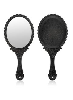Oasisgalore Handheld Mirror with Handle, Hand Mirrors for Women Travel Small Vintage Purse Mirrors  - Image 1