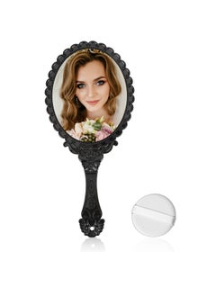 Oasisgalore Handheld Mirror with Handle, Hand Mirrors for Women Travel Small Vintage Purse Mirrors  - Image 3