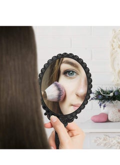Oasisgalore Handheld Mirror with Handle, Hand Mirrors for Women Travel Small Vintage Purse Mirrors  - Image 4