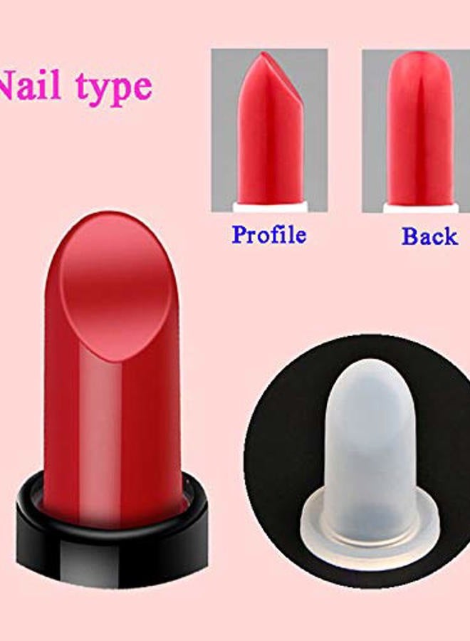 AKOAK 9 Pcs/Set Simple DIY Lipstick Mould,Creative and Lovely Various Shapes of Lipstick Making Mould for 12.1mm Lipstick Tube,Nail/Flower/Beak/Diamond - Image 2
