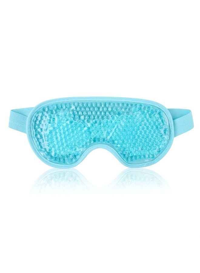NEWGO Cold Cooling Eye Mask for Dry Eyes, Gel Eye Mask Frozen Reusable Eye Ice Pack Cold Eye Compress for Dark Circles, Migraines, Eye Surgery, Skin Care (Blue) - Image 1