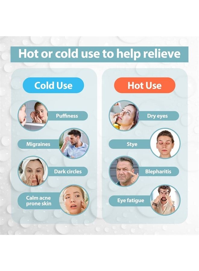 NEWGO Cold Cooling Eye Mask for Dry Eyes, Gel Eye Mask Frozen Reusable Eye Ice Pack Cold Eye Compress for Dark Circles, Migraines, Eye Surgery, Skin Care (Blue) - Image 2