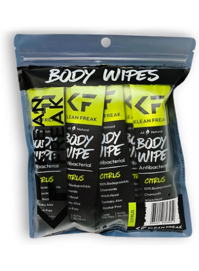 Klean Freak - Body Wipes - Dozen Pack - Citrus - Image 1