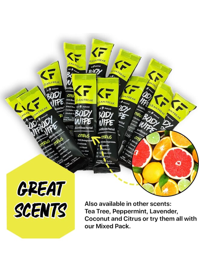 Klean Freak - Body Wipes - Dozen Pack - Citrus - Image 2
