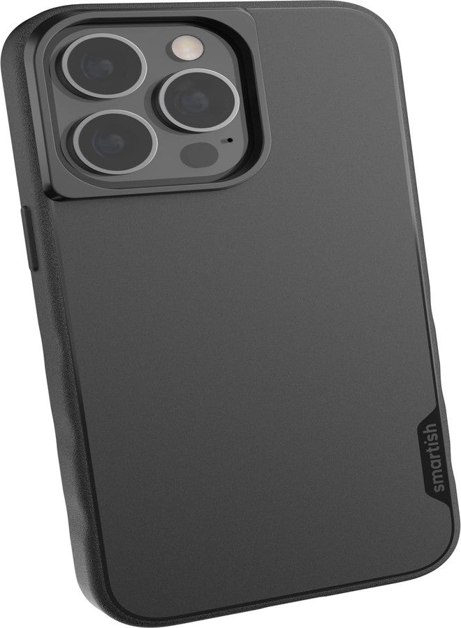 Smartish iPhone 13 Pro Slim Case - Gripmunk - [Lightweight + Protective] Thin Grip Cover - Black Tie Affair - Image 1