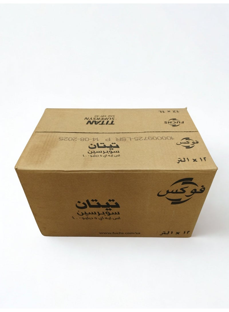 Fuchs 5W-40 Fully Synthetic Engine Oil – Pack 1 Liter * 12 - Image 1