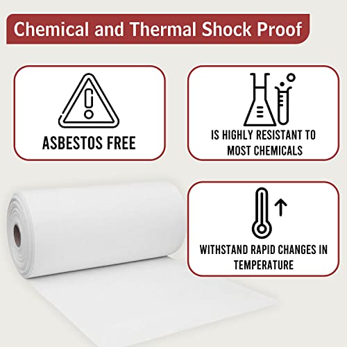 SIMOND STORE Ceramic Fiber Paper - 1/32" Thick x 24 Inch x 25 Feet - 2300F Rated - Non Asbestos - High Temperature Insulation Gasket Paper for Stoves, Furnaces, Glass Fusings, Kilns - Image 5
