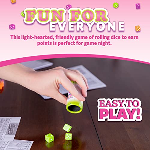 Continuum Games Box of Bunco Game Party Box for Ladies Night with The Girls Adult Games for 212 players with 3 Sets of Bunco Dice Bell and Score Pad for Ladies Night Games Bunco Gifts for Women - Image 5