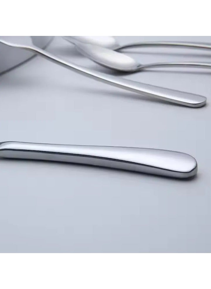 MAAC HOME MAAC Home Contemporary Silver Cutlery Set for Versatile Use Luxurious Elegant Durable and Classic Premium Design Cutlery Set Perfect for everyday use, and get together, restaurant, banquet - Image 2
