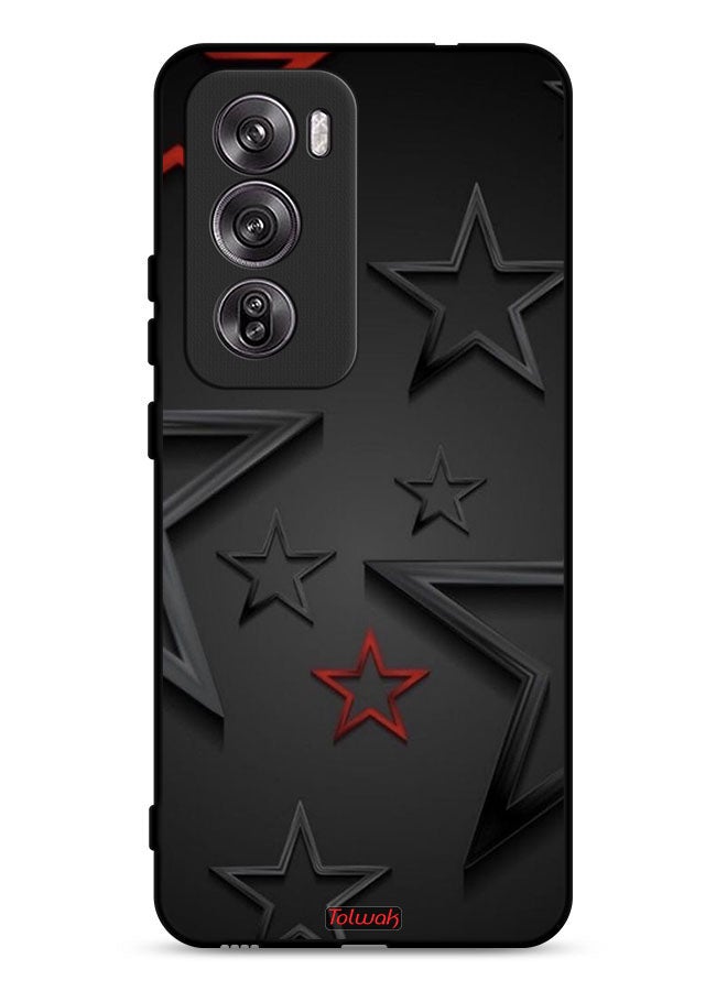 Tolwak غطاء حماية لهاتف أوبو رينو 12 برو 5G بنمط النجوم - Image 1