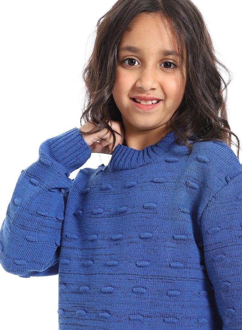 سيزار بلوفر صوف بناتي مزود بتصميمات متعددة - Image 5