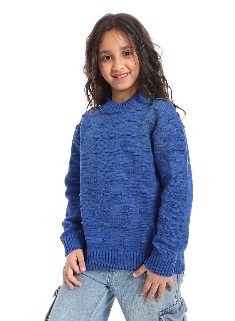 سيزار بلوفر صوف بناتي مزود بتصميمات متعددة - Image 3