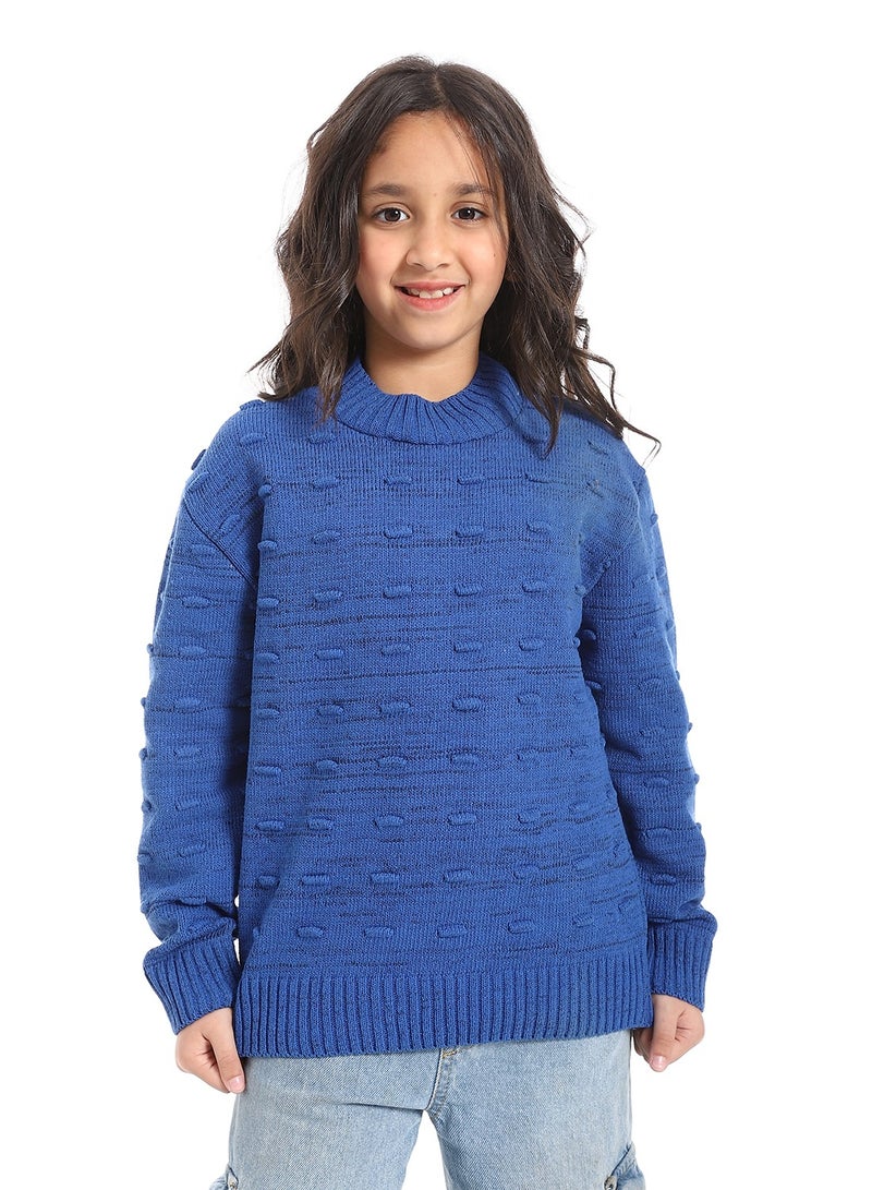 سيزار بلوفر صوف بناتي مزود بتصميمات متعددة - Image 2