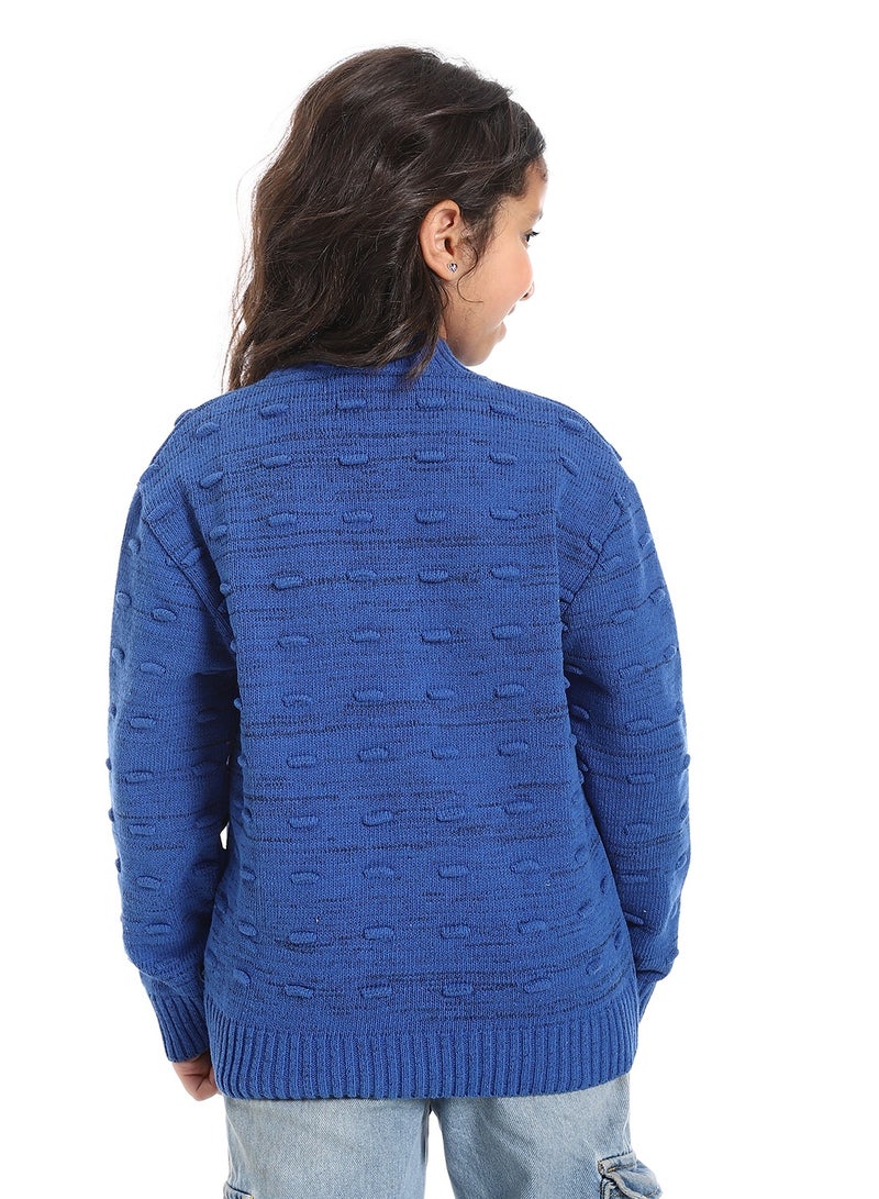 سيزار بلوفر صوف بناتي مزود بتصميمات متعددة - Image 4