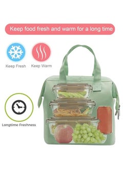 Insulated Lunch Bag Simple Bento Cooler Bag Lunch Tote Bag for Lunch Box for Women Men Adult Picnic Working Hiking Beach (Green) - pzsku/ZE6ACBC24CD5D1C77A58DZ/45/_/1728613720/9c36258b-f2fd-4382-88c1-351ad07d15a8