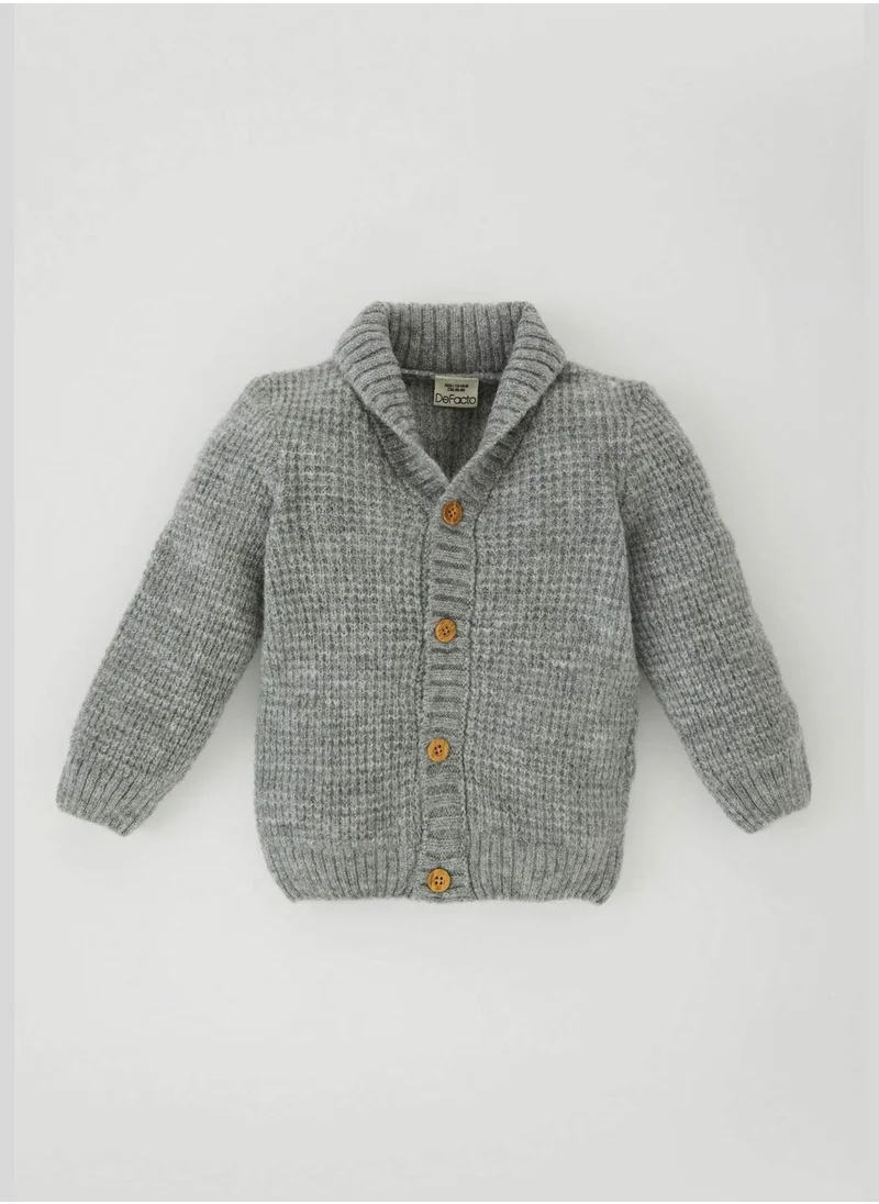 ديفاكتو BabyBoy Long Sleeve Tricot Cardigan