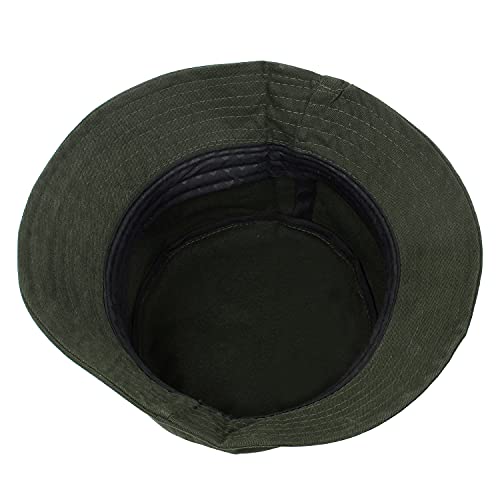 Zacharias Men's & Women's Cotton Bucket Fishermen Beach Cap Hat (Pack of 1) (X-01) (Green) - Image 3