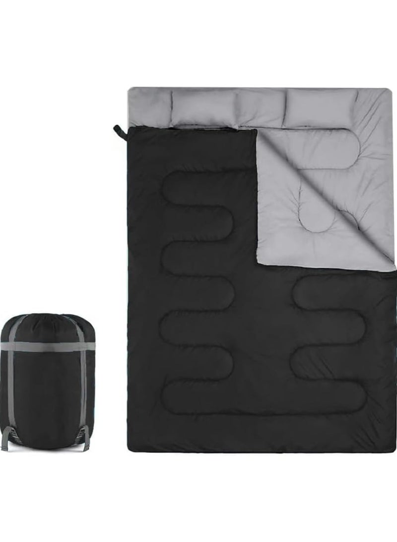 Camping Sleeping Bag for Adults with Zipper Holes Sleeping Bags Winter Cold Weather Kids Sleeping Bag for Camping Hiking Outdoor Travel Lightweight Waterproof Splicable 220*150CM - Image 1