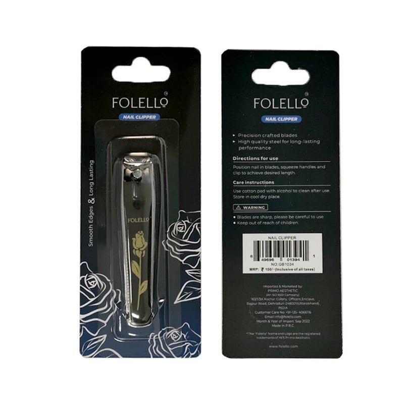 FOLELLO Manicure Pedicure Kit11 PiecesNail Clipper Nail Tip Cutter Cuticle Remover Spoon Nail Cleaner Pedicure Brush Nail Buffer Set Toe Separator Foot scrubber Callus Remover Pumice Stone - Image 2