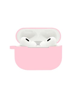 Suitable For Airpods Pro2 Protective Case Silicone Case Airpods4 Apple Wireless Bluetooth Headset Case-Color:Sakura Powder (with Hanging Ears 1.2mm)-Applicable Models:Airpods 1/2 Pearlescent Bag Packaging