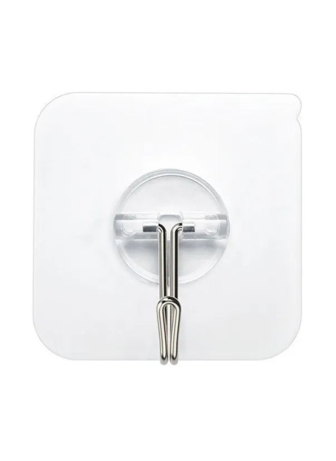 Generic 12 Piece Heavy Duty Wall Hooks Transparent,5kg Weight Capacity, clear, No Drilling Required  - Image 4