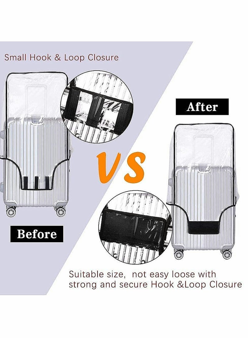 Excefore Clear PVC Suitcase Cover Protectors, Travel Luggage Trolley Case Cover (24 Inch) - Image 3