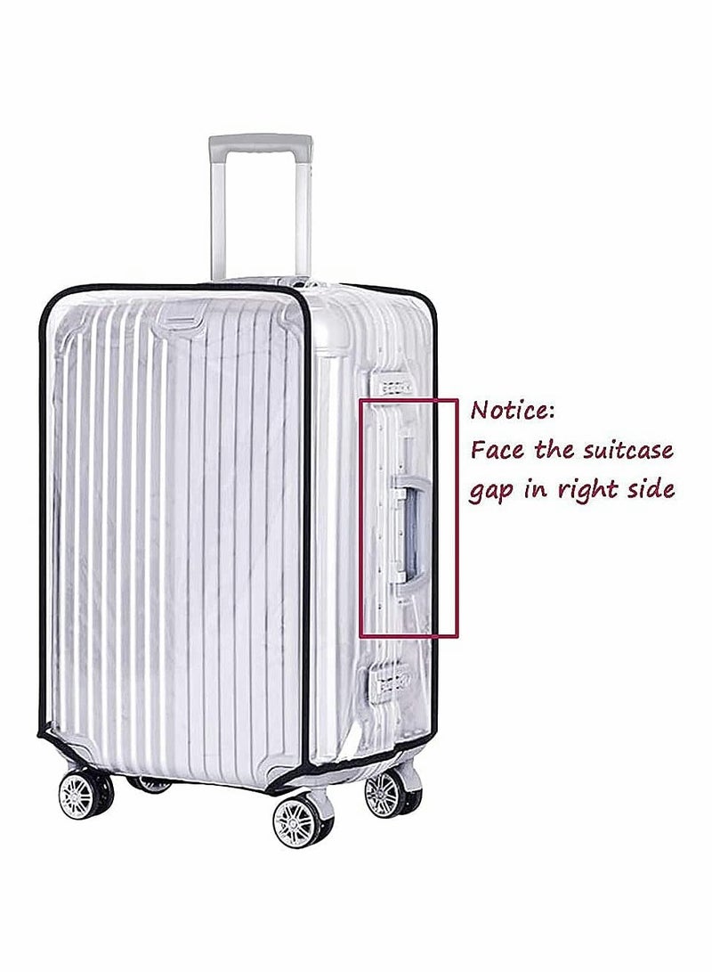 Excefore Clear PVC Suitcase Cover Protectors, Travel Luggage Trolley Case Cover (24 Inch) - Image 2