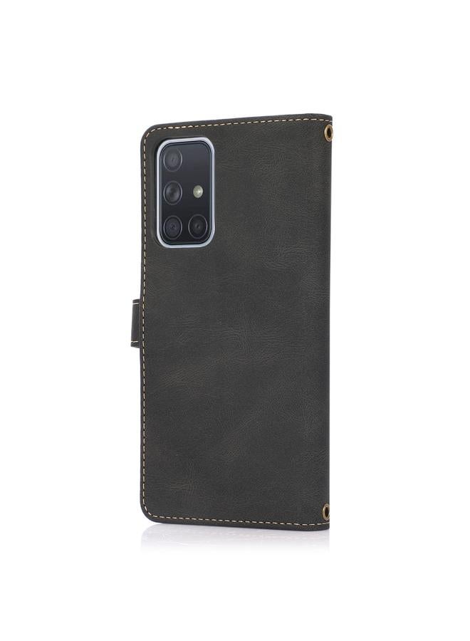 S-TOP Case For Samsung Galaxy A71 4G PU + TPU Horizontal Flip Leather Case with Holder & Card Slot & Wallet & Lanyard - Image 3
