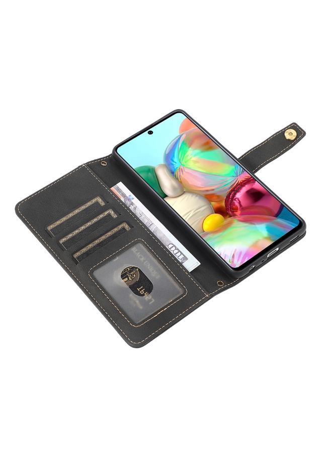 S-TOP Case For Samsung Galaxy A71 4G PU + TPU Horizontal Flip Leather Case with Holder & Card Slot & Wallet & Lanyard - Image 5