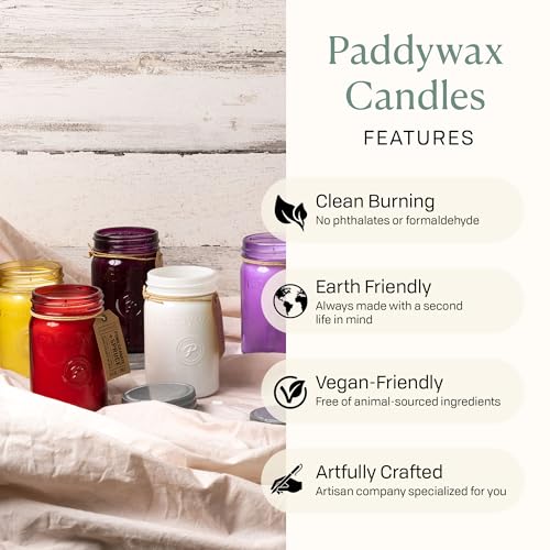 Paddywax Scented Candles Relish Collection Soy Wax Artisan Candle in Glass Jar with Lid, 9.5-Ounce, Salted Grapefruit - Image 4