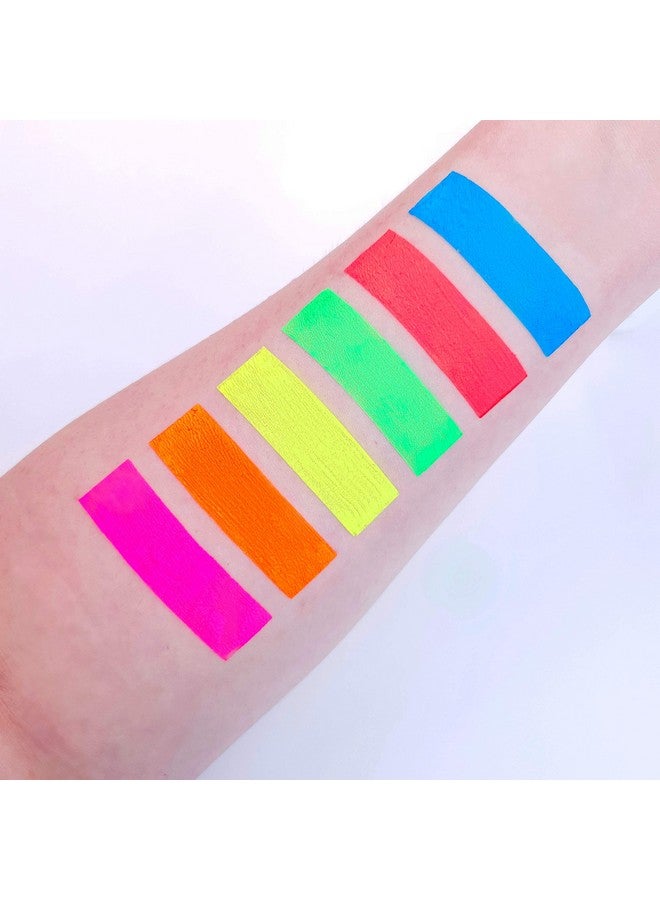 UV Glow Blacklight Face And Body Paint Neon Fluorescent (0.34Oz (Pack Of 6)) - Image 4