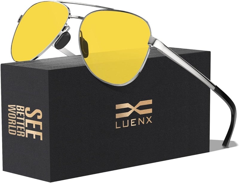 LUENX Aviator Sunglasses for Men Women Polarized - UV400 Protection, Stylish Shades, Driving, Outdoor Activities - Image 1