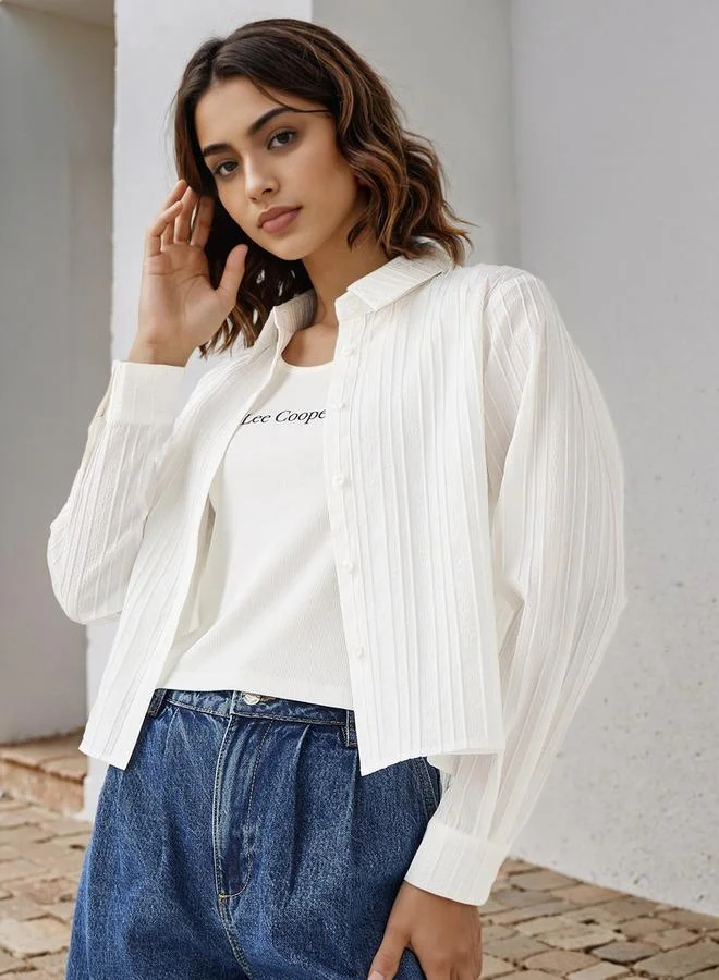 لي كوبر قميص لي كوبر مخطط